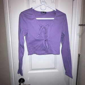 Women's Purple Long Sleeve Top